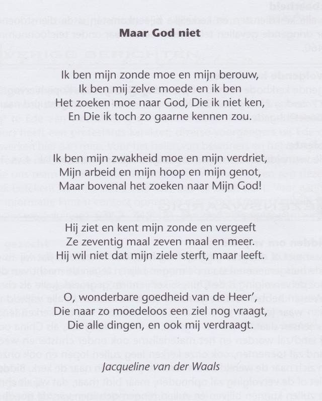 gedicht  Maar God n…